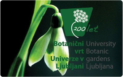  TELEKARTICA 200 LET – BOTANIČNI VRT V LJUBLJANI 1810 - 2010, zvonček, logotip