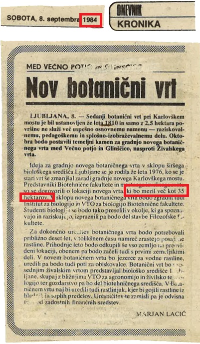 Nov botanični vrt