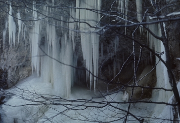 V soteski se v zimskih mesecih večkrat kažejo taki prizori. Zima 1985-1986.